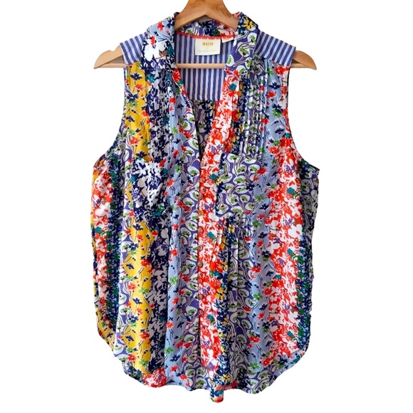 Maeve Tops - Maeve by Anthropology, Floral Boho Vibe Tank Top. Size MEDIUM